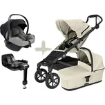 Akční MAXI set Thule Urban Glide 4-WHEEL UNI s autosedačkou PIXEL PRO Barva korbičky:: Soft Beige, Barva autosedačky:: Grey, Barva kočárku:: Soft beige