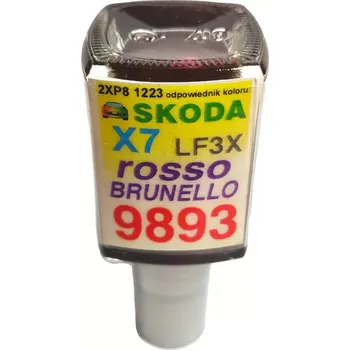 ARASYSTEM Lakovací tužka 9893 - X7 Rosso Brunelo Škoda 10 ml