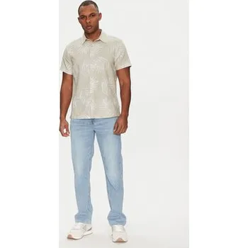 Pánské oblečení Guess Košile M5GH68 WH3A0 Béžová Regular Fit L