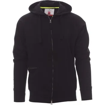 Pánská mikina Payperwear Lehká pánská mikina Hawaii+ s kapucí a se skrytým celozipem Barva: Černá, Velikost: XXL