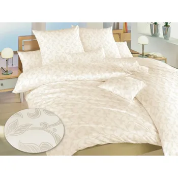 Povlečení Luxusní damaškové povlečení Rokoko natur 2x 70x90, 240x200