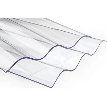 Polykarbonátová deska Palram Vlnitá polykarbonátová deska čirá PROFI Extra strong , tl.2mm, čirý hladký (1.045 x 4m)