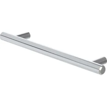 Nábytkové kování - Úchytka kovová Hrazda chrom lesklý Rozteč: 128 mm