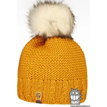 Čepice Kulich chlupatá bambule - Rainbow vzor 11 - hořčice tmavá 50 - 52