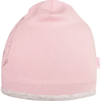 Čepice Kojenecká bavlněná čepice Anička - vzor 40 - světle růžová 44 - 46