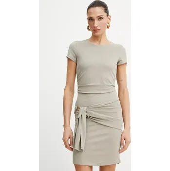 Dámské šaty Šaty Guess SAMMIE béžová barva, mini, W5GK0U KCTB0 W5GK0U.KCTB0 80X, vel. XS