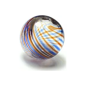 Dětské navlékací korálky Skleněný foukaný korálek 14mm 1ks