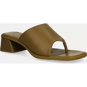 Dámské sandále Kožené sandály Camper Kora Sandal zelená barva, K201738-002 K201738.002 91X, EUR 39