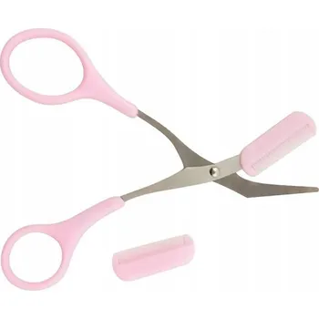 Kosmetické nůžky na úpravu a styling obočí s hřebínkem