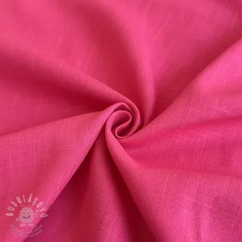 Viskóza se lnem PREMIUM fuchsia