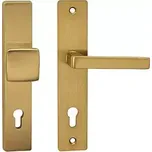 Bezpečnostní kování COBRA TOWER H s hranatou klikou (F4 - bronzový elox), klika-klika, Otvor na cylindrickou vložku PZ, COBRA F4 (bronzový elox), 72 mm