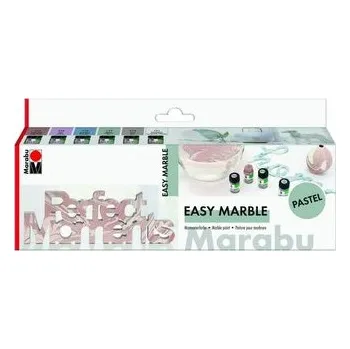 Výtvárné potřeby Marabu Mramorovací pastelová sada 6 x 15 ml
