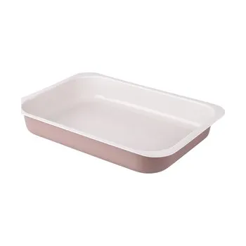 Nádoba na pečení FORMA PLECH NA PEČENÍ S VZORY 360X260 NEPŘILNAVÁ CAFFE CREME (990-53/7)