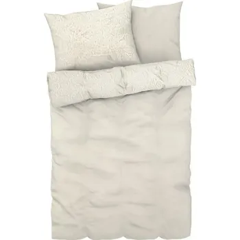 Povlečení KSTL francouzské plyšové ložní povlečení 220 x 240 cm, 70 x 90 cm, bílá ( 97455 )