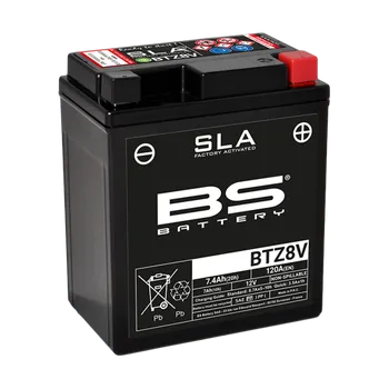 Motobaterie BS Battery BTZ8V 12V 7,4Ah 120A