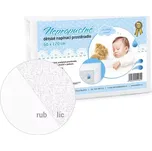 BELLATEX Míša dětské prostěradlo se zátěrem Bílá 60x120 cm