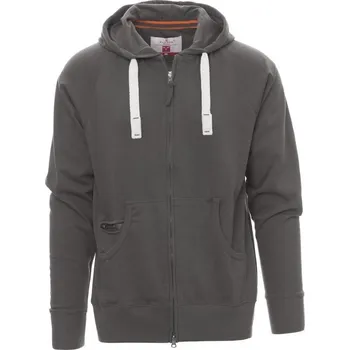 Pánská mikina Payperwear Lehká pánská mikina Hawaii+ s kapucí a se skrytým celozipem Barva: šedá ocelová, Velikost: XL