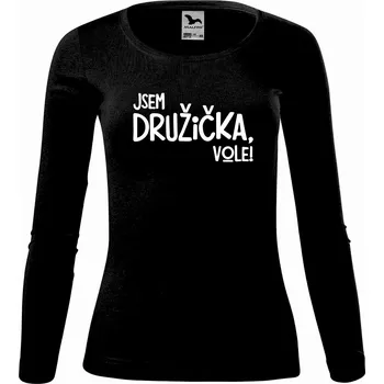 Dámské tričko DOBRÝ TRIKO Dámské bavlněné triko Jsem družička, vole! Velikost: 3XL, Barva: Černá