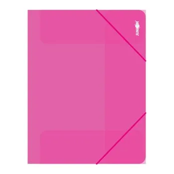 Archivační box Zakládací mapa s gumičkou PP/A4, průhledná/červená