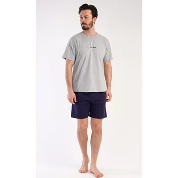 Pánské pyžamo šortky Andreas - šedá - M