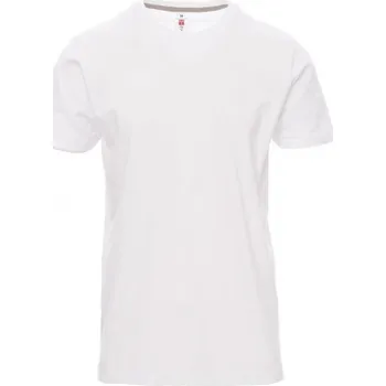 Pánské tričko Payperwear Precizně ušité pevné bavlněné triko Sunrise 190 g/m Barva: Bílá, Velikost: XS