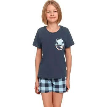 Dívčí pyžamo Dětské pyžamo Chill out modré 146/152