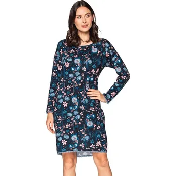 Dámská noční košile Luxusní noční košile Bela dlouhý rukáv S