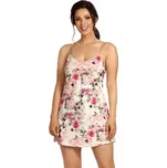 Saténová košilka Pinky s květy M - Dárková krabička