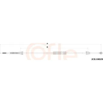 Tažné lanko, ruční převodovka COFLE 92.2CB.VK029