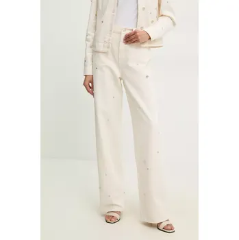 Dámské džíny Džíny Moschino Jeans dámské, high waist, 0323 3718 0323.3718 béžová 01J, vel. 28