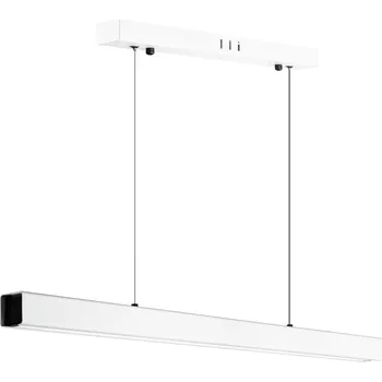 MODERNÍ LED LIŠTOVÉ ZÁVĚSNÉ SVÍTIDLO 32W 80cm OBDÉLNÍKOVÉ TYČOVÉ DÁLKOVÝ OVLADAČ 3 BARVY SVĚTLA