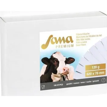 Filtr mléčný rukáv Sana Premium, 620 x 78 mm, 120 gr, 100 ks