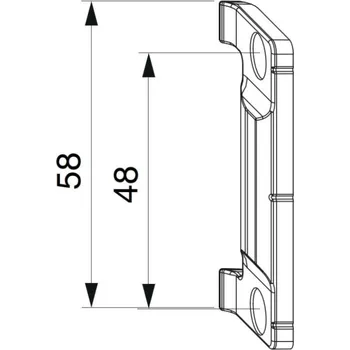 MACO PŘÍTLAČNÝ PANT SKRYTÝ, RÁMOVÝ DÍL, DŘEVO FT24/13V