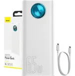 Powerbanka Baseus Amblight 30000mAh, 4xUSB, USB-C, 65W (bílá)