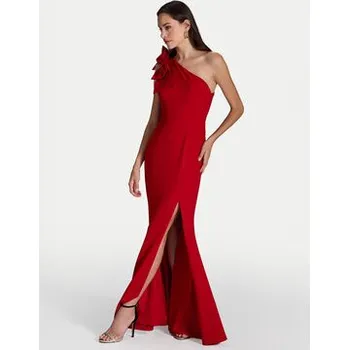 Dámské šaty Swing Večerní šaty 5AI00600 Červená Slim Fit 38