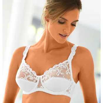 Podprsenka Sada 2 podprsenek Sienne zn. Confidence Lingerie® z mikrovlákna a vyšívaného tylu, s kosticemi bílá+černá 95E