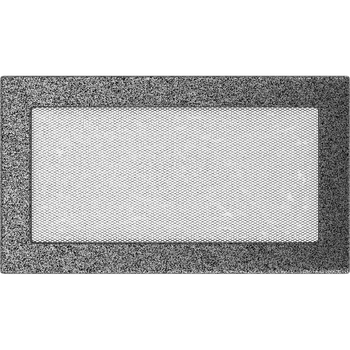 Krbové nářadí KRATKI Krbová mřížka 17x30 kladívková stříbrná