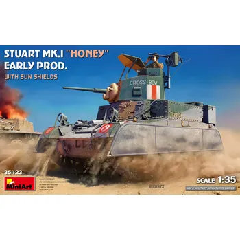 Plastikový model Miniart 1/35 Stuart Mk.I 'Honey' Early w/Sun Shields
