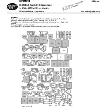 Plastikový model New Ware 1/48 Mask UH-60A Blackhawk EXPERT (ICM 48361/2)