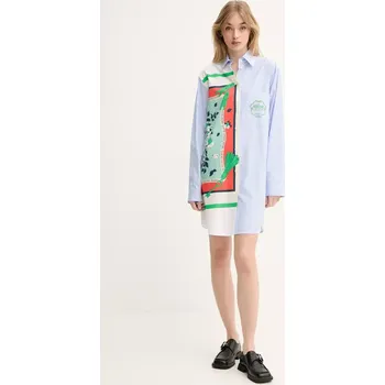 Dámské šaty Bavlněné šaty Moschino Jeans 0446.3725 modrá 05X, vel. 34