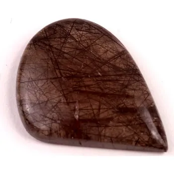 Korálek Kabošon Black Rutile č.4127 (33x27x6mm)