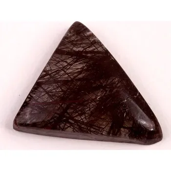 Korálek Kabošon Black Rutile č.4139 (24x22x6mm)