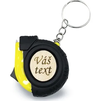 Žertovný předmět GRAVENO Vlastní Klíčenka - Vysunovací metr