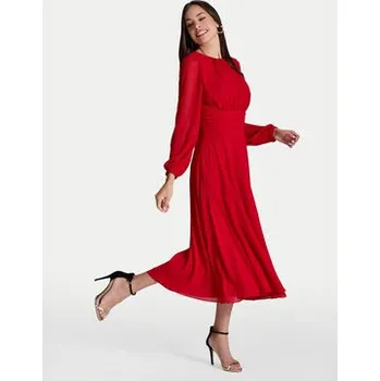 Dámské šaty Swing Koktejlové šaty 5AI09000 Červená Regular Fit 42