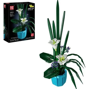 ostatní stavebnice Mould King 10023 Květiny v květináči, Lilie