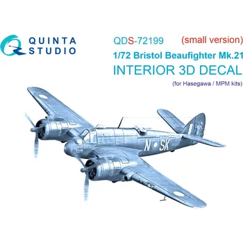 Plastikový model Quinta studio 1/72 Br.Beaufighter Mk.21 3D-Print.&col.Interior