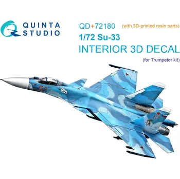 Plastikový model Quinta studio 1/72 Su-33 3D-Print.&col.Interior (TRUMP)
