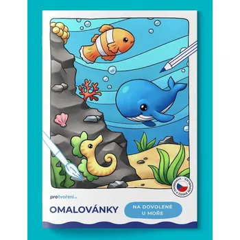 omalovánky Pro tvoření Omalovánky A5 Na dovolené u moře