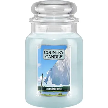 Svíčka Country Candle Vonná Svíčka Cotton Fresh, 652 g
