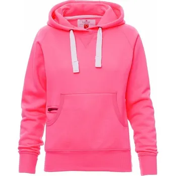 Dámská mikina Payperwear Dámská vypasovaná fluorescentní mikina Atlanta+ Barva: růžová fluorescetní, Velikost: XL